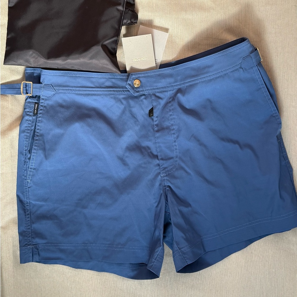 Tom Ford Blue Men’s swim Shorts size IT 50 approximately US 32